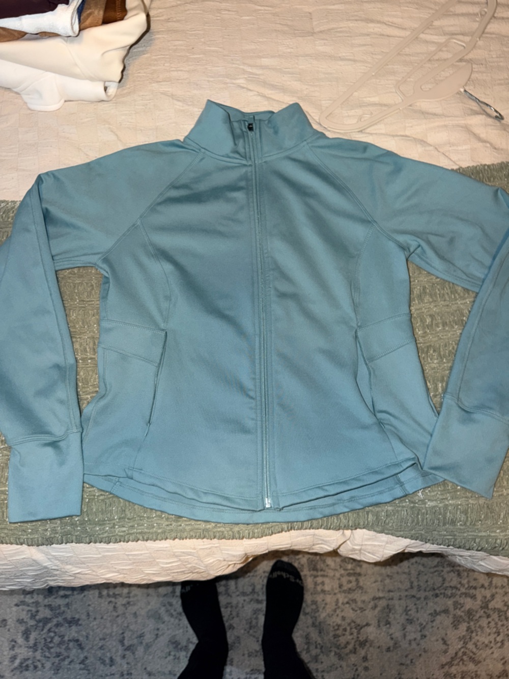 Jockey Light Blue Full-Zip Women's Jacket
